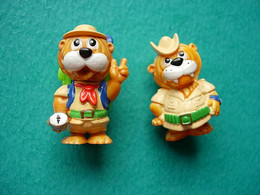 Lot De 2 Figurines Kinder - Lion Napo Léon - Cartoons