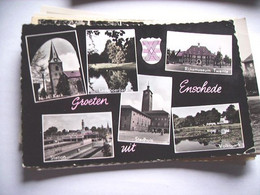 Nederland Holland Pays Bas Enschede Met Station En Museum 1961 - Enschede