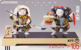 Télécarte Ancienne JAPON / NTT 310-012 - Culture Tradition Poupée - Doll JAPAN Front Bar Phonecard - Balken TK - Kultur