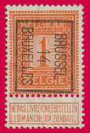 PRE - Typo N°45b (Position B) BRUSSEL 14 BRUXELLES - Typos 1912-14 (Löwe)