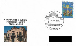 SPAIN. POSTMARK. CIVIC AND CULTURAL CENTER WORKERS FEDERATION. MOLINS DE REI. 2020 - Sonstige & Ohne Zuordnung