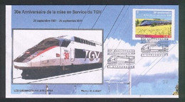 30 éme Anniversaire De La Mise En Service Du TGV 1981/2011   67  STRASBOURG - Trains