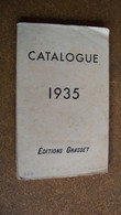 Catalogue éditions Grasset 1935 - Autres