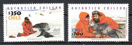 CHILI. N°1596-7 De 2001. Scientifiques Avec La Faune Antarctique. - Onderzoeksprogramma's