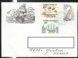 Lettre République Dominicaine Vers France - Thème Voiliers / Sailboat - Dominicaine (République)