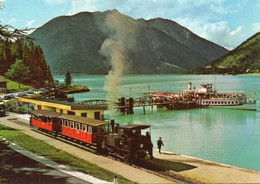 Jenbach La Gare De Seespitz Animée Train à Crémaillère Lac De L'Achensee - Jenbach