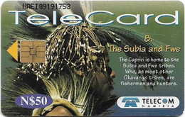 Namibia - Telecom Namibia - Ethnic Tribes - The Subia And Fwe, 01.1999, 50$, Used - Namibia