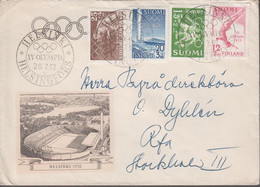 1952. SUOMI FINLAND. Complete Set Olympia 1952 On Official Cover HELSINKI 1952 Stadiu... (Michel 399-402) - JF410159 - Covers & Documents
