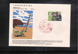 Japan 1975 Space / Raumfahrt Tanegashima Launch Of The Rocket Q - 2 Interesting Letter - Asia