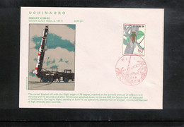 Japan 1977 Space / Raumfahrt UCHINOURA Launch Of The Rocket K 9M - 59 Interesting Letter - Asien