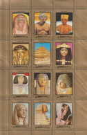 UAE - Sharjah - ( Complete Sheet - Egyptian Art - Egyptology ) - MNH (**) - Aegyptologie
