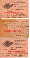 87 Haute Vienne - LAURIERE - " Lot De 3 Cartes Correspondance Militaire écrites Par Henri DAUBY - Voir Description " - Lauriere