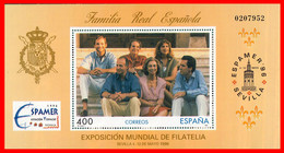 MINI PLIEGO ESPAÑA AÑO 1981 - NUEVO-. (FAMILIA REAL ESPAÑOLA EXPOSICIÓN MUNDIAL SEVILLA 1996 .) - Feuillets Souvenir