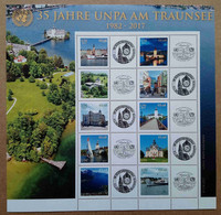 N3-F5 : Nations Unies (Vienne) : 35è Anniversaire De L'UNPA : Lac Traunsee, Ville De Gmunden Et Château De Schloss Ort - Unused Stamps