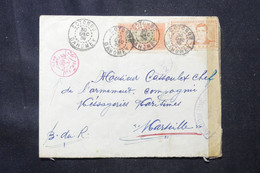 DAHOMEY - Enveloppe De Cotonou Pour La France En 1939 Avec Contrôle Postaux Dont Egypte - L 76172 - Brieven En Documenten