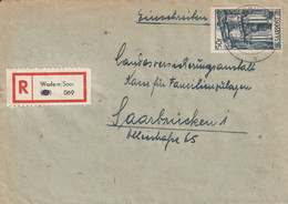 Sarre Lettre Recommandée Wadern 1949 - Lettres & Documents