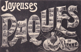 Delcampe - Isère : VIENNE : Joyeuses Pâques : Souvenir : Multivues : Fêtes : - Vienne