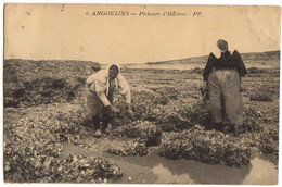 1909 ANGOULINS - PECHEUSES D'HUITRES - Angoulins