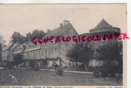 16 - MANSLE -LE CHATEAU DE GOUE -FACADE PRINCIPALE- EDITEUR COMBAUD    - CHARENTE - Mansle