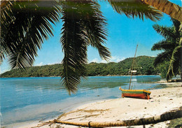 BAIE DE ST ANNE PRASLIN SEYCHELLES CARTE TIMBREE LET'S ENJOY - Seychelles