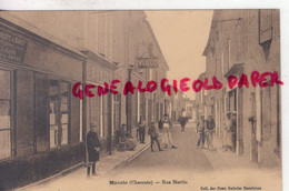 16 - MANSLE - RUE MARTIN - H. ROUX- CREDIT DE L' OUEST- VIAUD   -EDITEUR NOUVELLES GALERIES  -  CHARENTE - Mansle