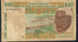 W.A.S.LETTER K=SENEGAL  P710Ke 500 FRANCS (19)95    FINE  NO P.h. - Stati Dell'Africa Occidentale