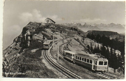 RIGI-KULM Vitznau- Und Arth-Rigi-Bahn Gel. 1956 Stempel Berghus Rigi-Staffel - Arth