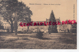 16 - MANSLE  -CHATEAU DE GOUE VU DE FACE -EDITEUR NOUVELLES GALERIES   - CHARENTE - Mansle