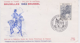 Belgium-1964 Stamp Day Fund Letter Cover - Storia Postale