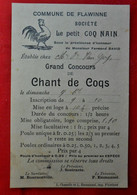 Carte Concours De Chants De Coq 1908 / Le Petit Coq Nain - Flawinne - Altri & Non Classificati