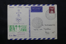 ALLEMAGNE - Entier Postal Par Ballon En 1961 Avec Cachet Et Vignette - L 76227 - Sobres Privados - Usados