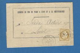 BOUCHES DU RHONE LORIOL GC 2085 CHEMIN DE FER PARIS A LYON ET A LA MEDITERRANEE - 1849-1876: Klassik