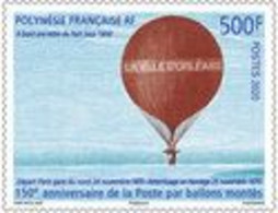 2020-02- FRENCH POLYNESIA  Stamps Face Value Price POSTE BALLON MONTE     1V      MNH** - Unused Stamps