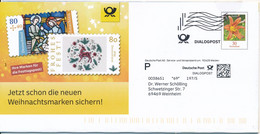 BRD / Bund Weiden DP Ganzsache Dialogpost FRW 2020 Taglilie Weihnachten  Rentier Jesus - Krippe - Storia Postale