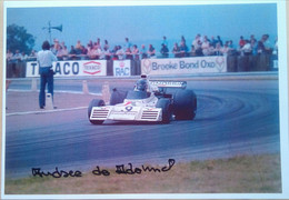 Andrea De Adamich ( Italian Race Car Driver) - Autographes