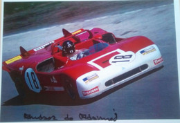 Andrea De Adamich ( Italian Race Car Driver) - Autographes