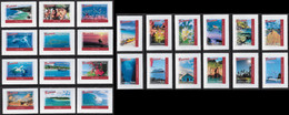 Tonga 2020, Tourism,  Whales, Horse, Flower, Surf, Turtle, Diving, Ship, Church, Fish, 24val Adhesive - Sci Nautico