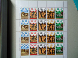 GREECE  MINT OLYMPIC  GAMES 1984 Los Angeles Sheet - Hojas Completas