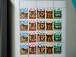 GREECE  MINT OLYMPIC  GAMES 1984 Los Angeles Sheet - Feuilles Complètes Et Multiples