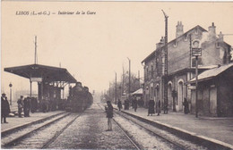 LIBOS   Intérieur De La Gare - Libos