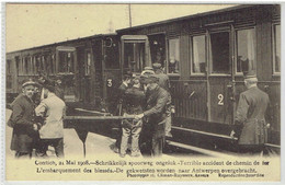 Contich 1928 Schrikkelijk Spoorweg Ongeluk - Terrible Accident De Chemin De Fer - Gekwetsten Naar Antwerpen - Train - Kontich