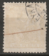 Spain 1873 Sc 198 Ed 138 Used Faded - Oblitérés