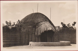 Carte Photo ZAGOURSKI Rwanda Ruanda Hut Case D'un Chef Afrique Ethnique Ethnic Africa Native - Belgian Congo