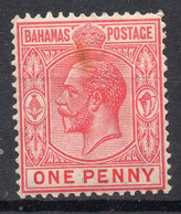 BAHAMAS/1921/MNH/SC#72/KING GEORGE V / KGV /1P CARMINE ROSE * YELLOW TONE* SEE PIC - Other & Unclassified