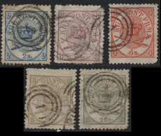 Denmark (02) 1864 Arms. Used Set. - Other & Unclassified