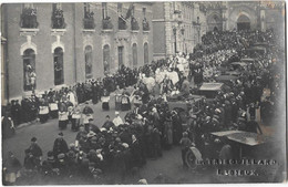 LISIEUX (14) Carte Photo Enterrement Obsèques Défilé Belle Animation - Lisieux