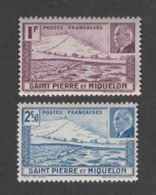 Colonies Françaises -Timbres Neufs** St Pierre Et Miquelon -Pétain -N°210 Et 211 - 1941 Série Maréchal Pétain
