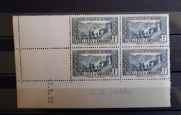 Timbre Andorre N°24 (**) Coin Daté 2/5/32 TB - Unused Stamps