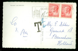 TAXE * PORT BELAST * POSTCARD Uit 1966 Van ECHTENNACH LUXEMBURG Naar BENNEKOM  (11.849s) - Segnatasse