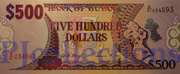 GUYANA 500 DOLLARS 2002 PICK 34b UNC - Guyana